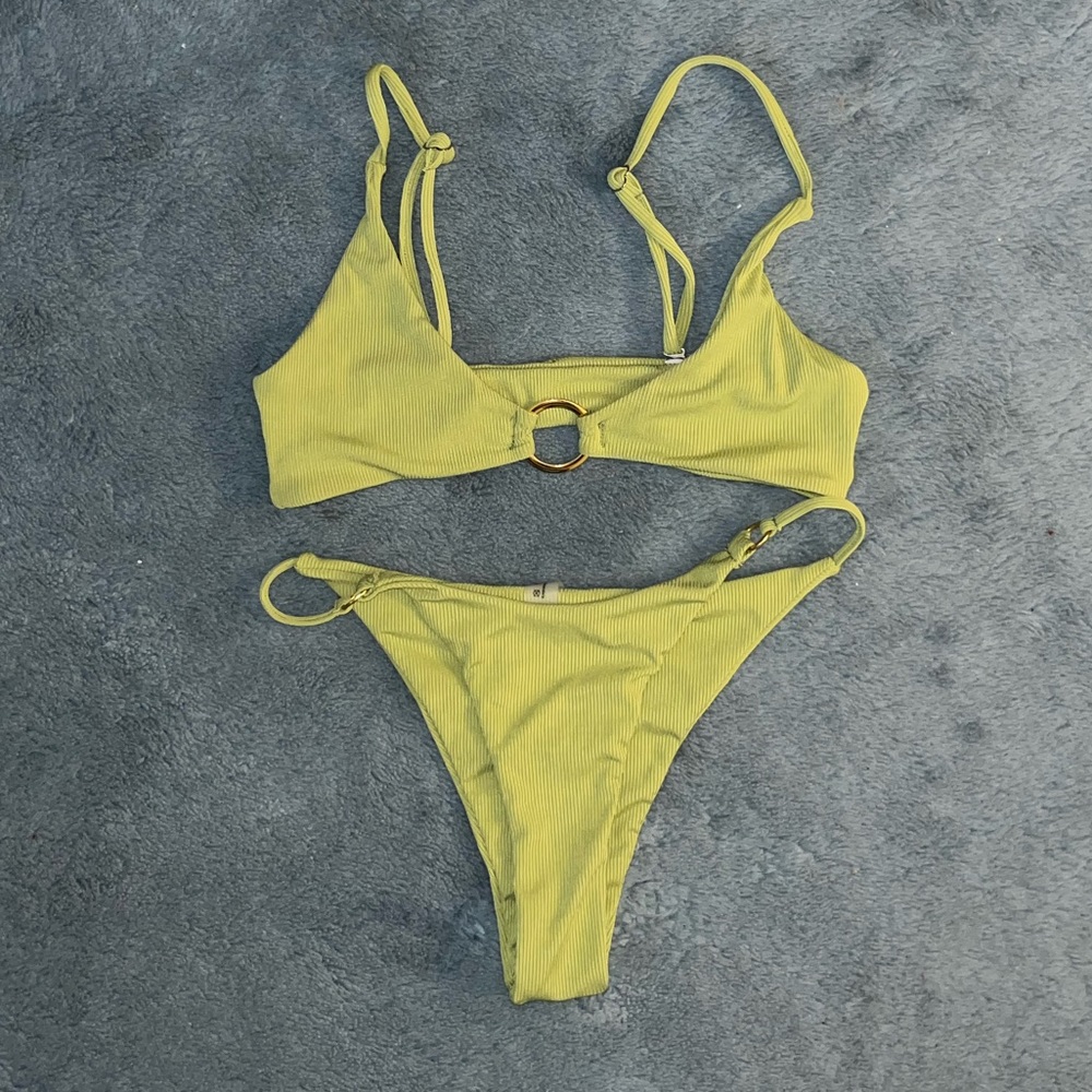Green bathing suit